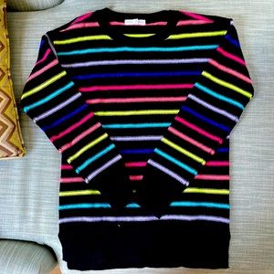 Rockets of Awesome multicolor striped long sweater size 10/12